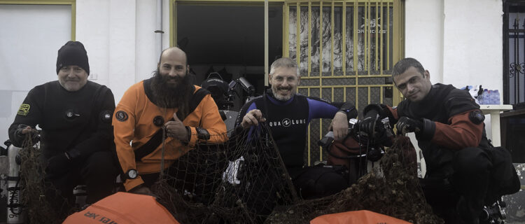 Ghost Diving - Chapter East Med from Lebanon with recovered ghost nets