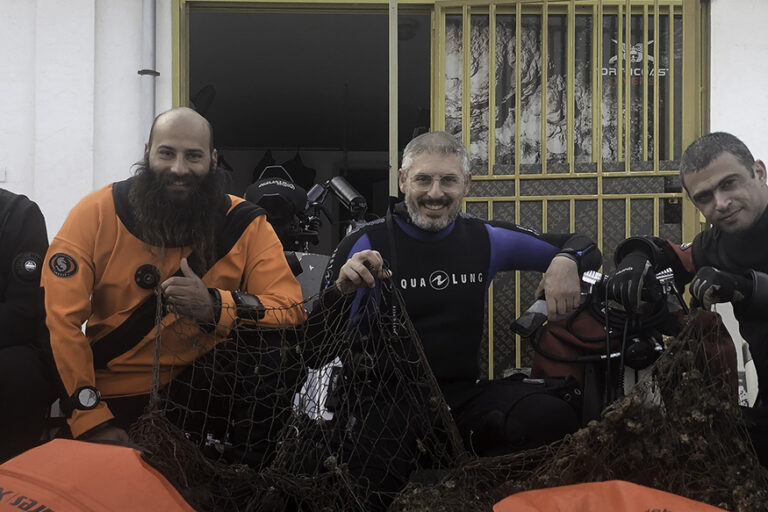 Ghost Diving - Chapter East Med from Lebanon with recovered ghost nets