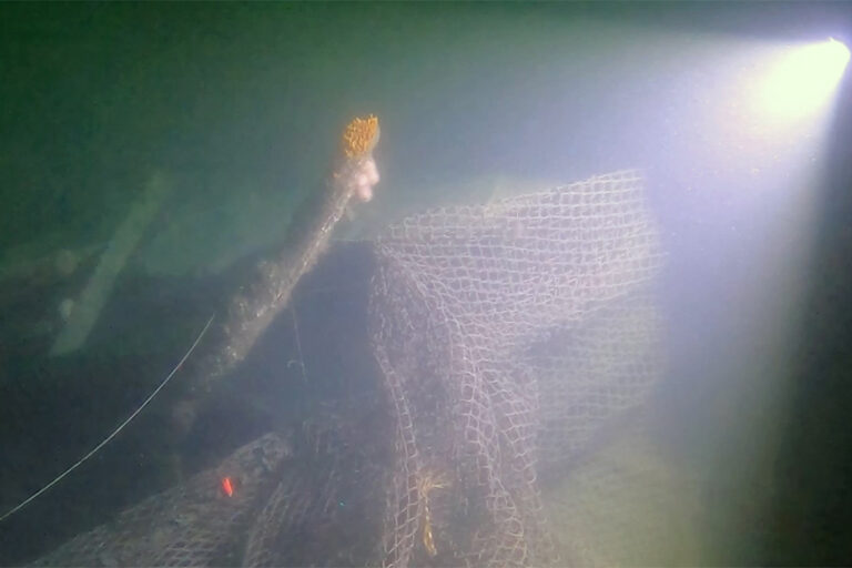Ghost Diving UK lifts trawler net from SS Mars shipwreck