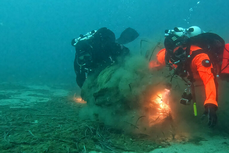 Ghost Diving - Three tons of fish farm nets recovered in Patroklos Greece