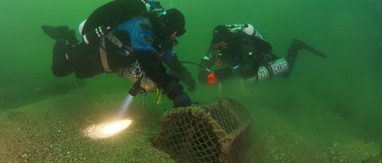 Ghost Diving - Creel Pot Operation Burghead successfully completed