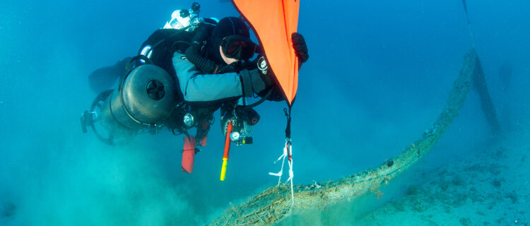 First clean-up of SS Pelagosa, Croatia