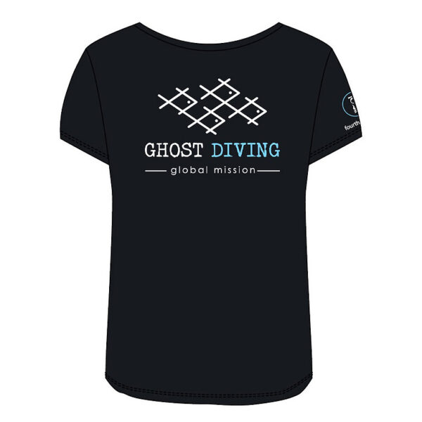 GHOST DIVING T-Shirt by Fourth Element Women's Black - Image 2