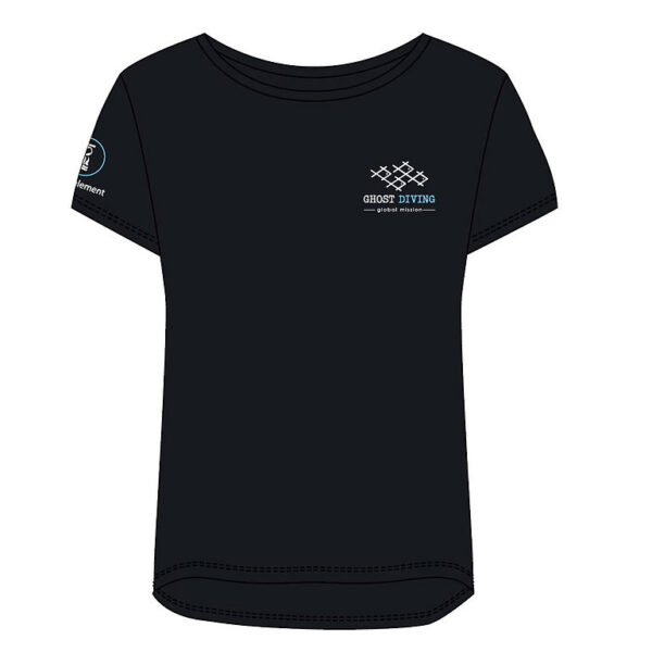 GHOST DIVING T-Shirt by Fourth Element Women's Black