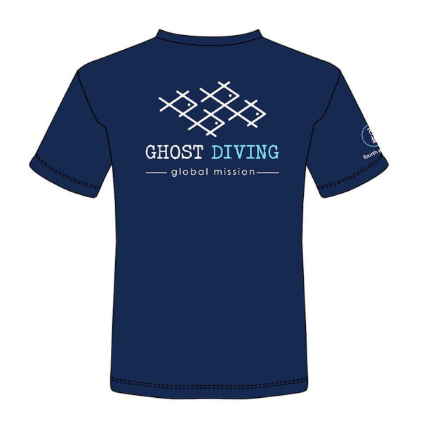 GHOST DIVING T-Shirt by Fourth Element Men's Navy - Image 2