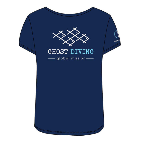 GHOST DIVING T-Shirt by Fourth Element Women's Navy - Image 2