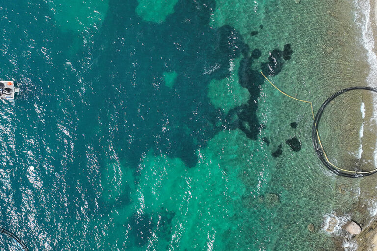 M/V MAKO on a ghost farms cleanup project organized by Healthy Seas