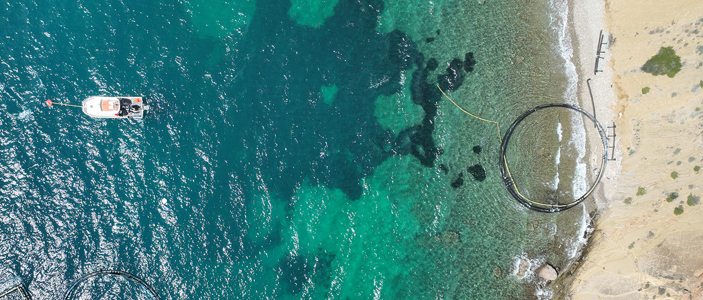 M/V MAKO on a ghost farms cleanup project organized by Healthy Seas