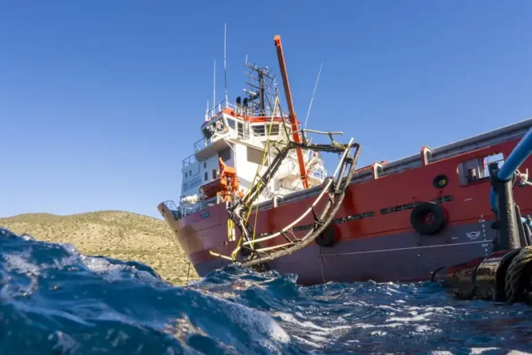 Ghost Farm Rings being removed from the water during Operation Ghost Farms 2025